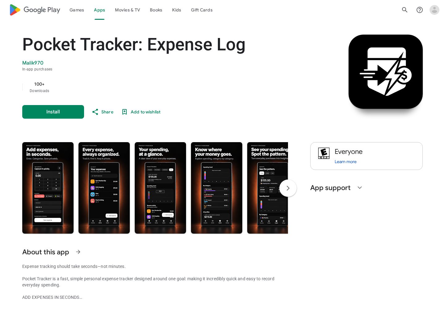 Pocket Tracker on Google Play
